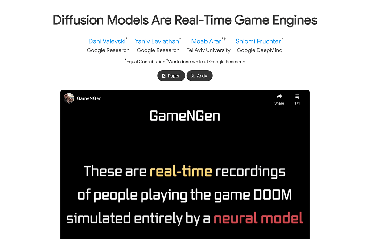 GameNGen